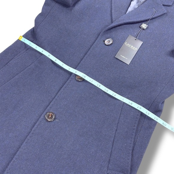 NWT Lauren Ralph Lauren Mens Luther Classic Fit Overcoat 38S in Midnight - $495 - Picture 10 of 14